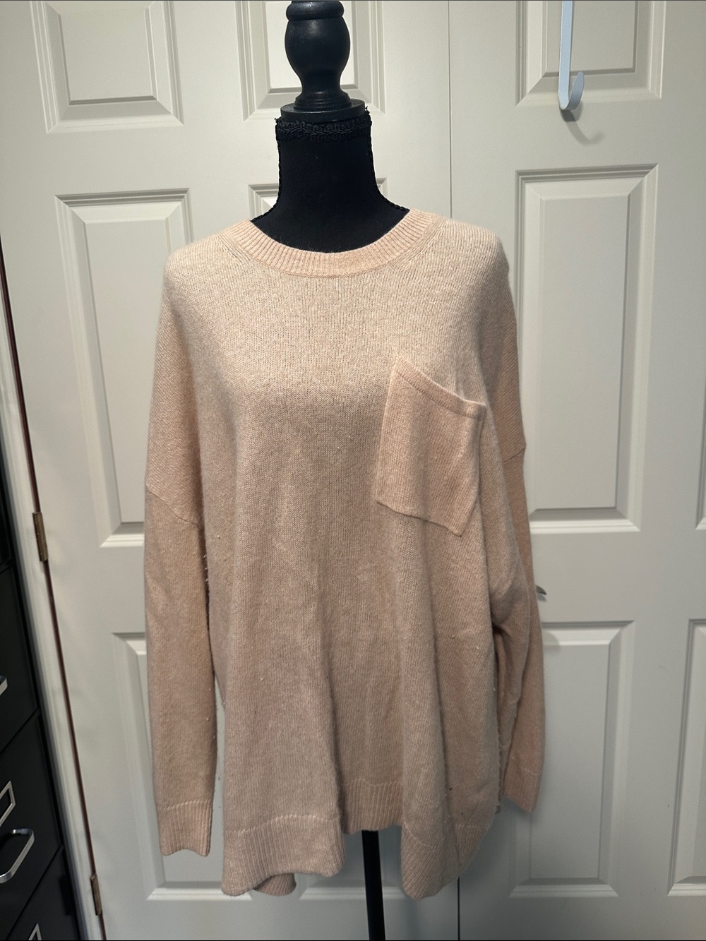 Banana Republic Soft Blush Crewneck Sweater with Pocket